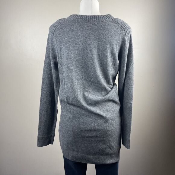 Marc By Marc Jacobs Gray Y2K Asymmetrical Wool Cashmere Sweater Tunic - Picture 4 of 11